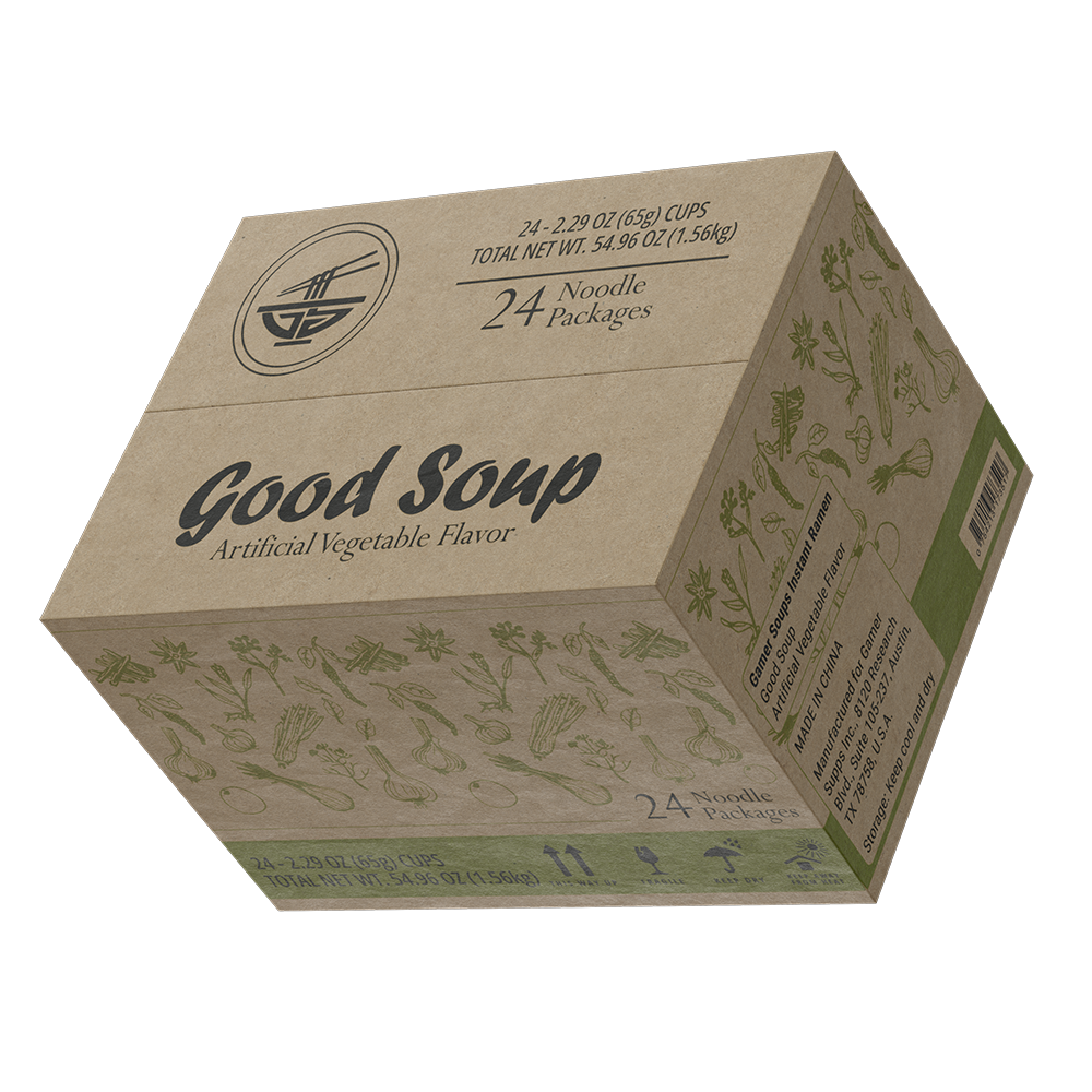 Gamer Soups Instant Noodles - GOOD (24 Cup Box) - Gamer Supps