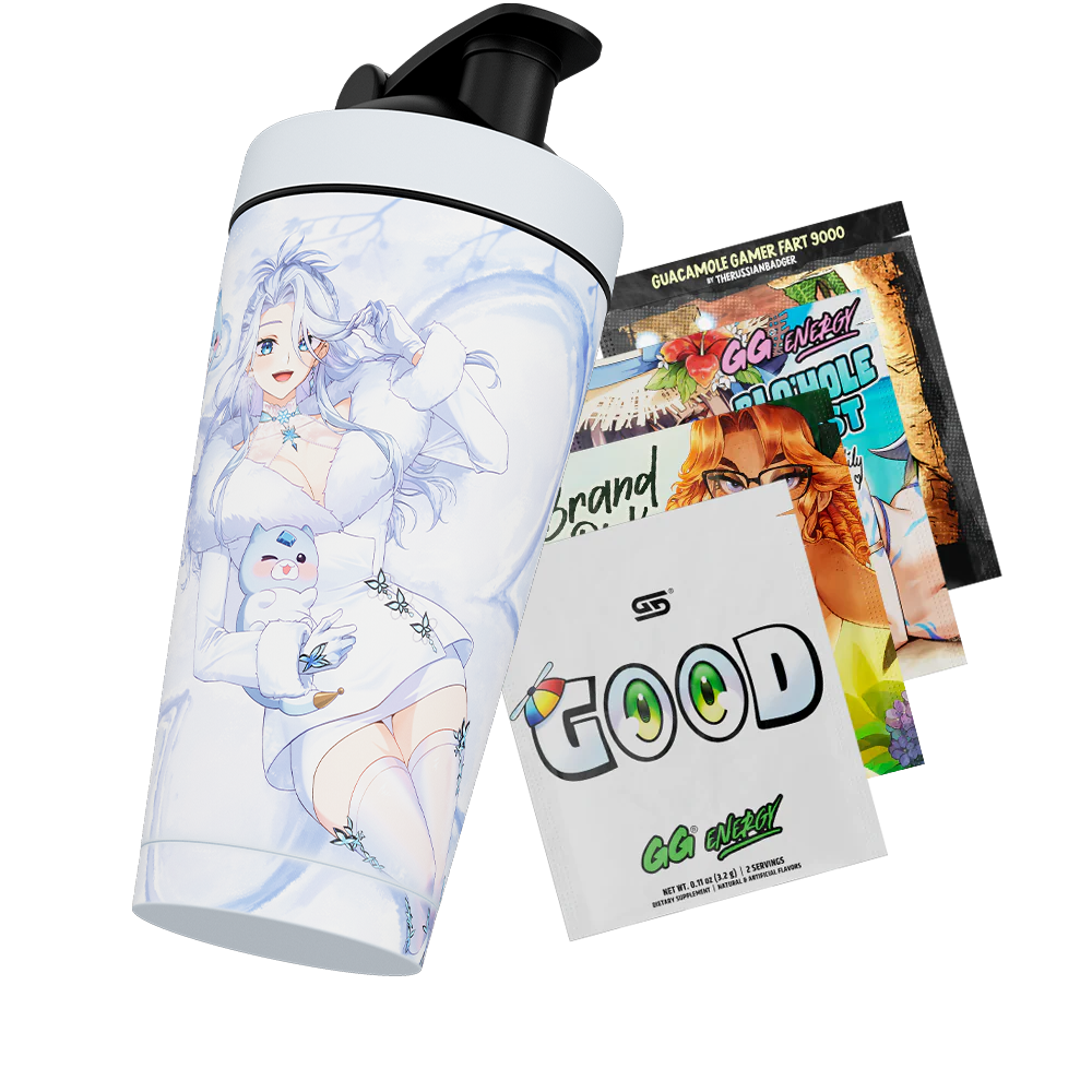 あめ★　s Waifu Cups x AmaLee: Snow Bunny Metal Shaker - Gamer Supps
