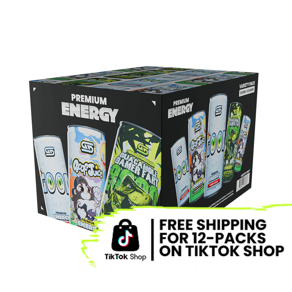 GURU/GROUP  12inc 12枚set HIPHOP GG® Premium Energy - Variety Pack (12 Cans) | Gamer Supps