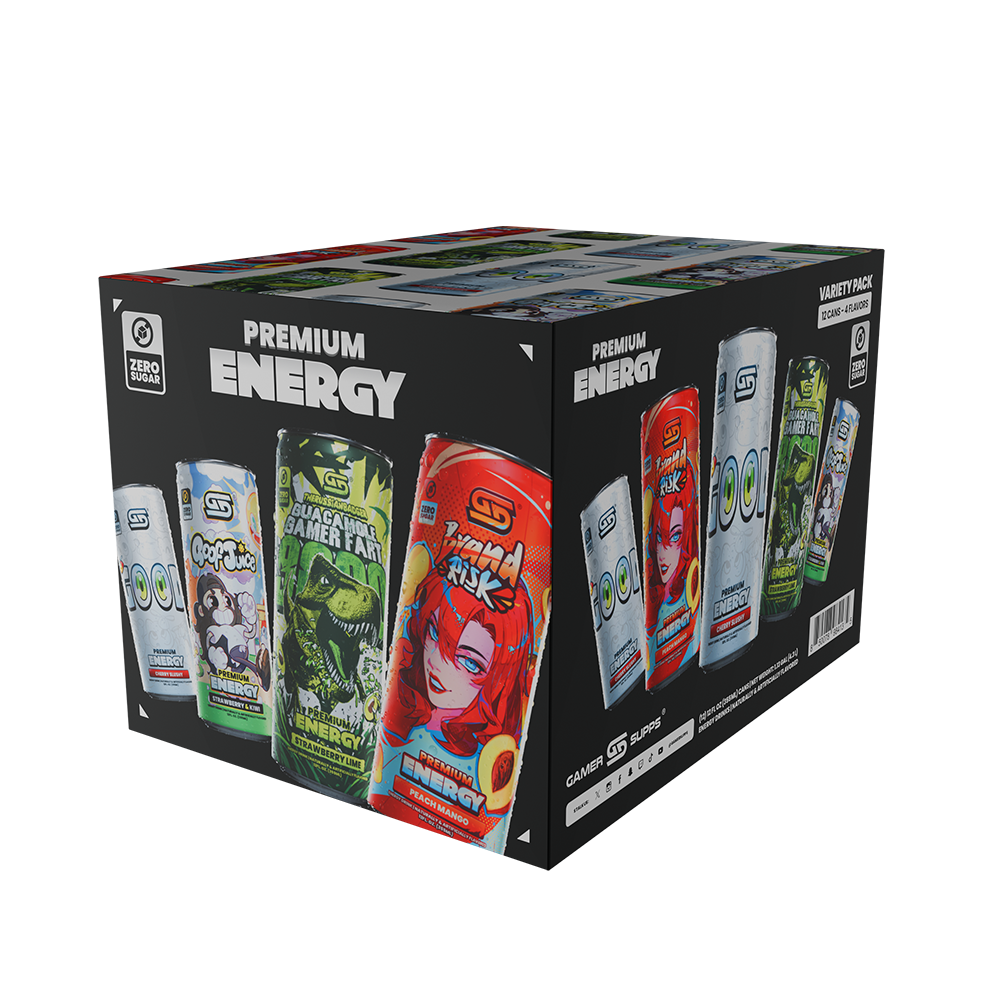 GG® Sugar Free Premium Energy - Variety Pack (12 Cans) - Gamer Supps