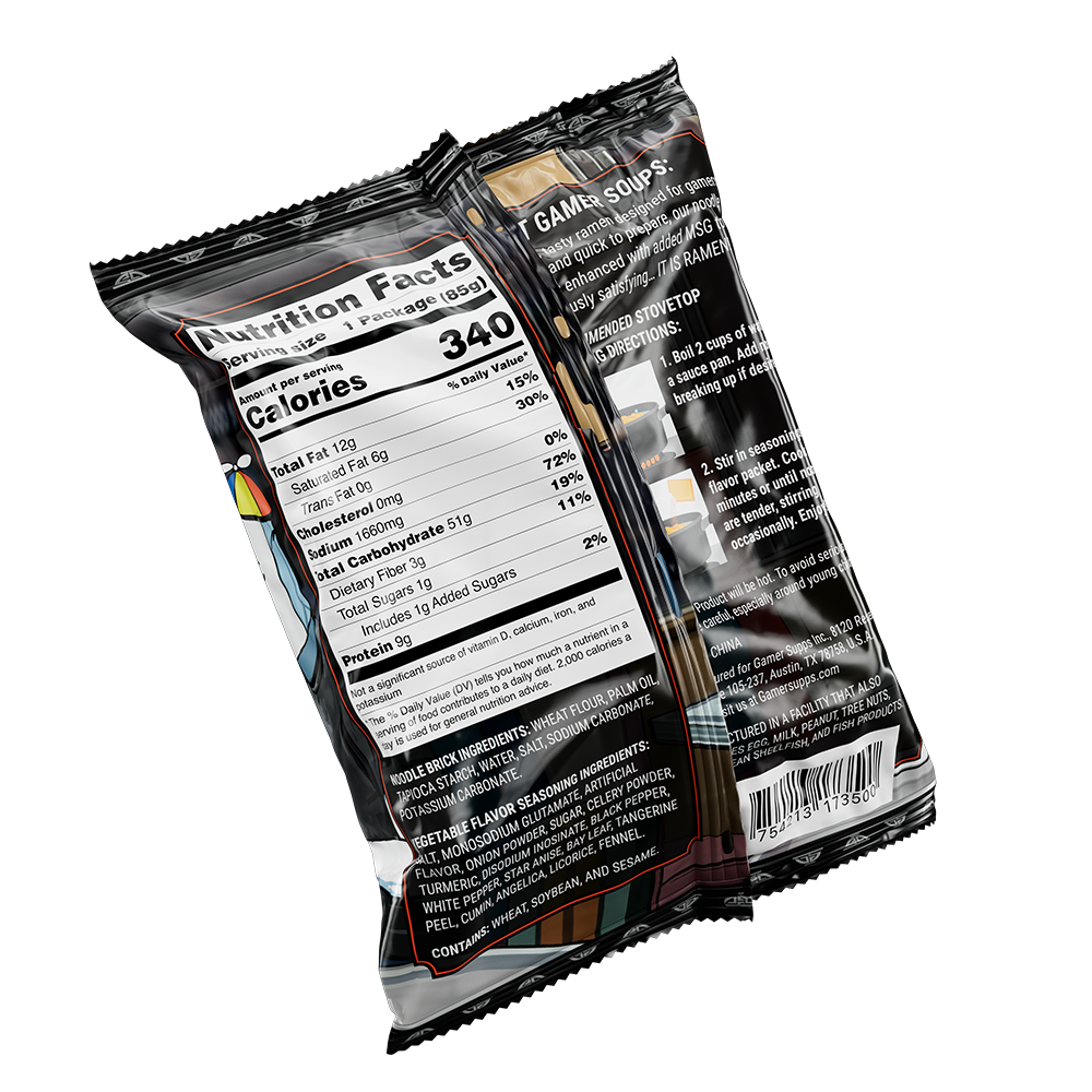 Gamer Soups Instant Noodles- Good Soup Bricks (5 Pack) - Gamer Supps