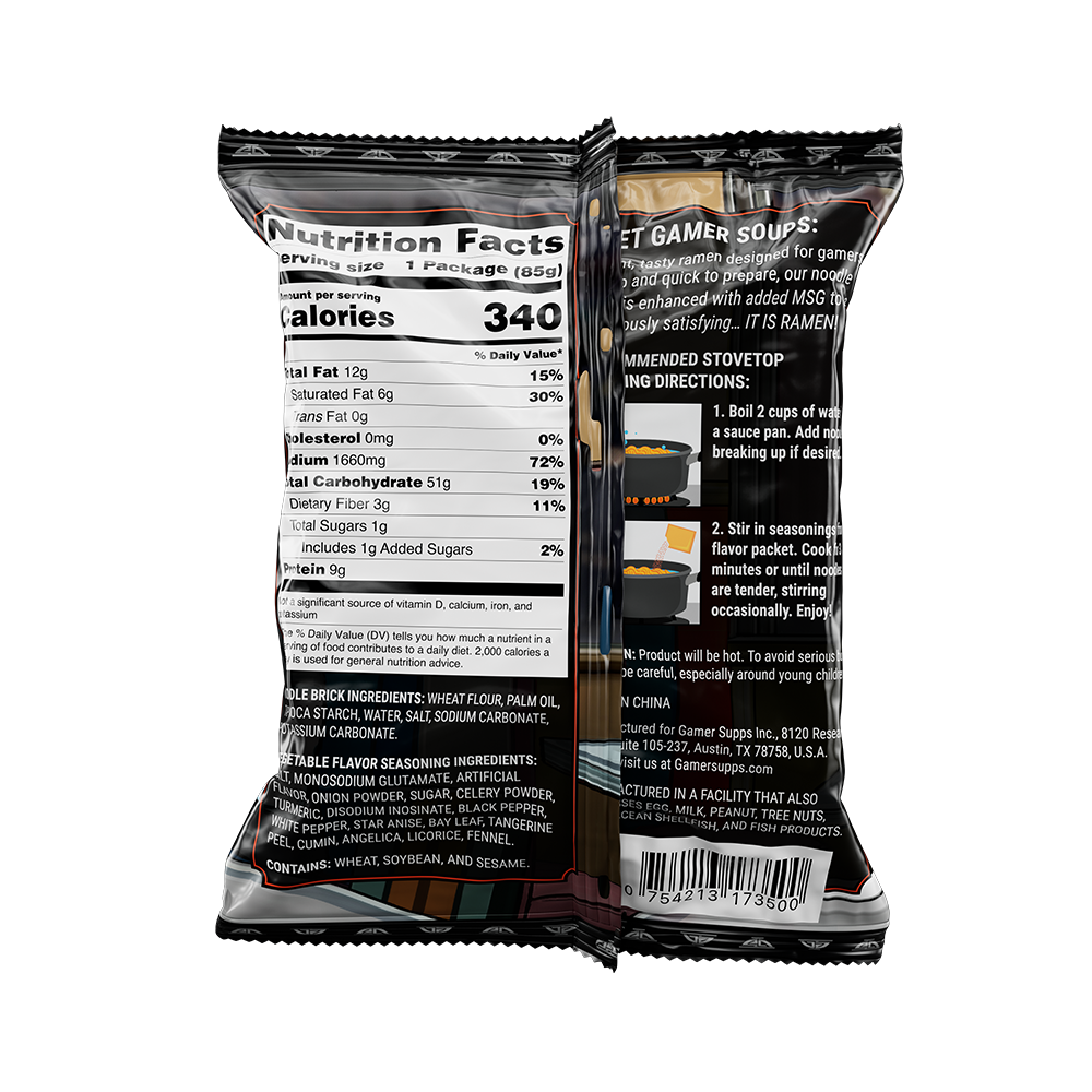 Gamer Soups Instant Noodles- Good Soup Bricks (5 Pack) - Gamer Supps