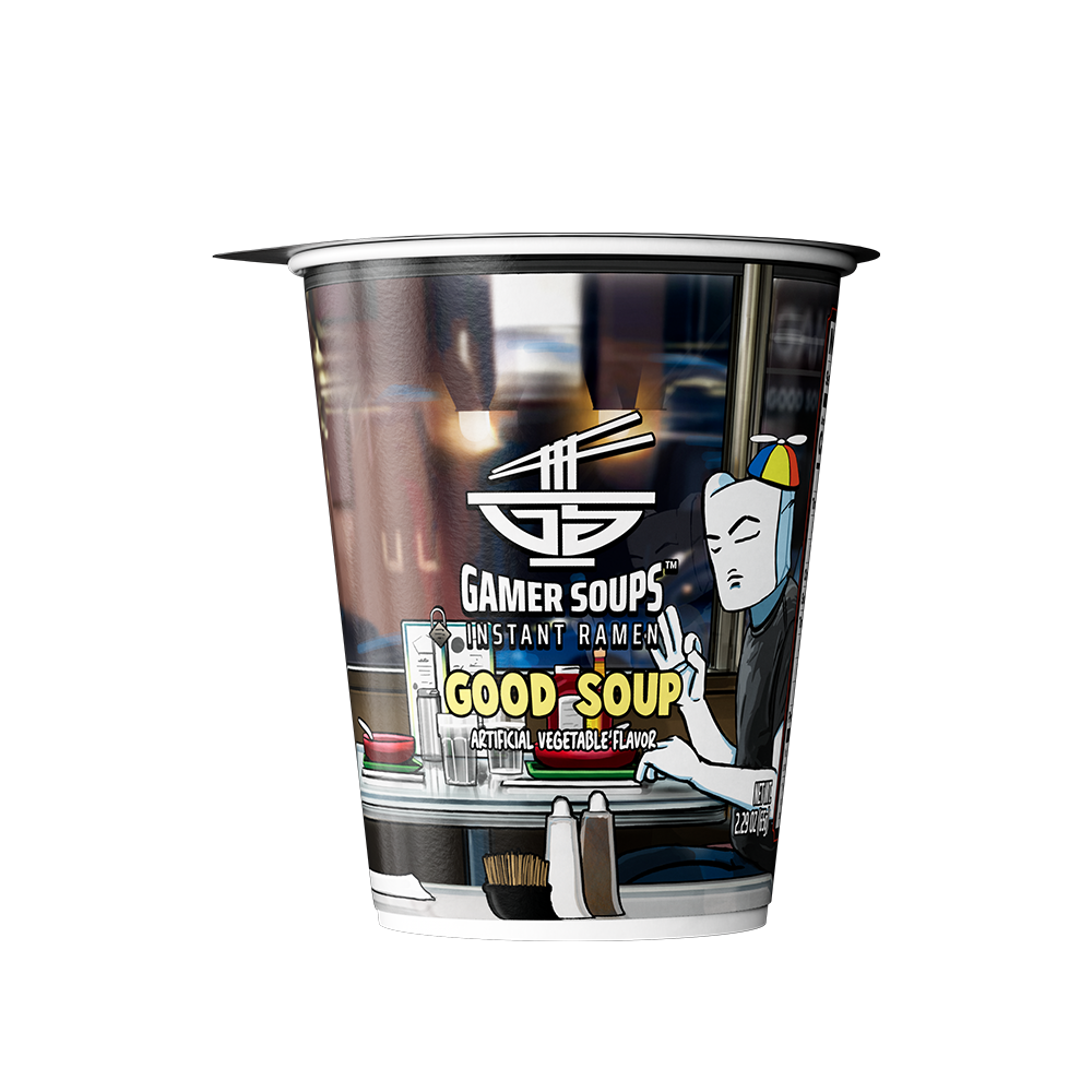 Gamer Soups Instant Noodles - Good Soup (Single Cup) - Gamer Supps