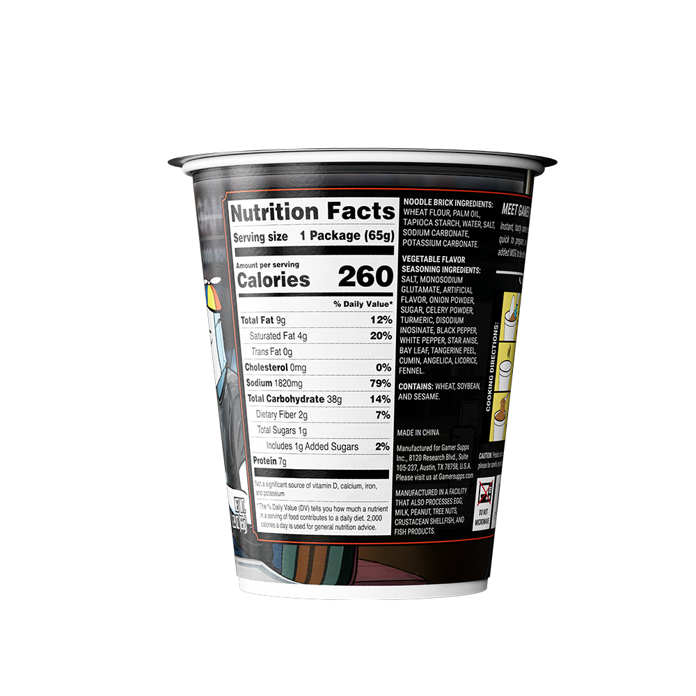 Gamer Soups Instant Noodles - Good Soup (Single Cup) - Gamer Supps