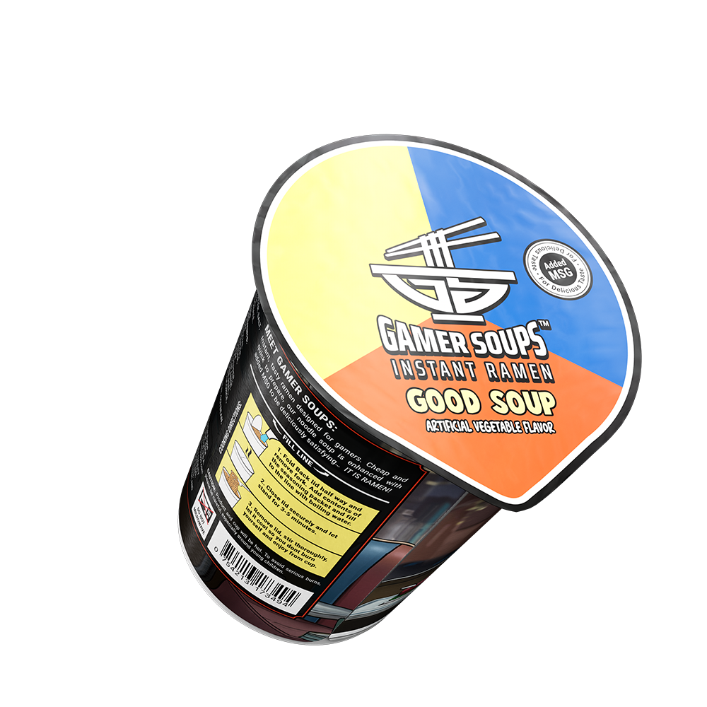 Gamer Soups Instant Noodles - Good Soup (Single Cup) - Gamer Supps
