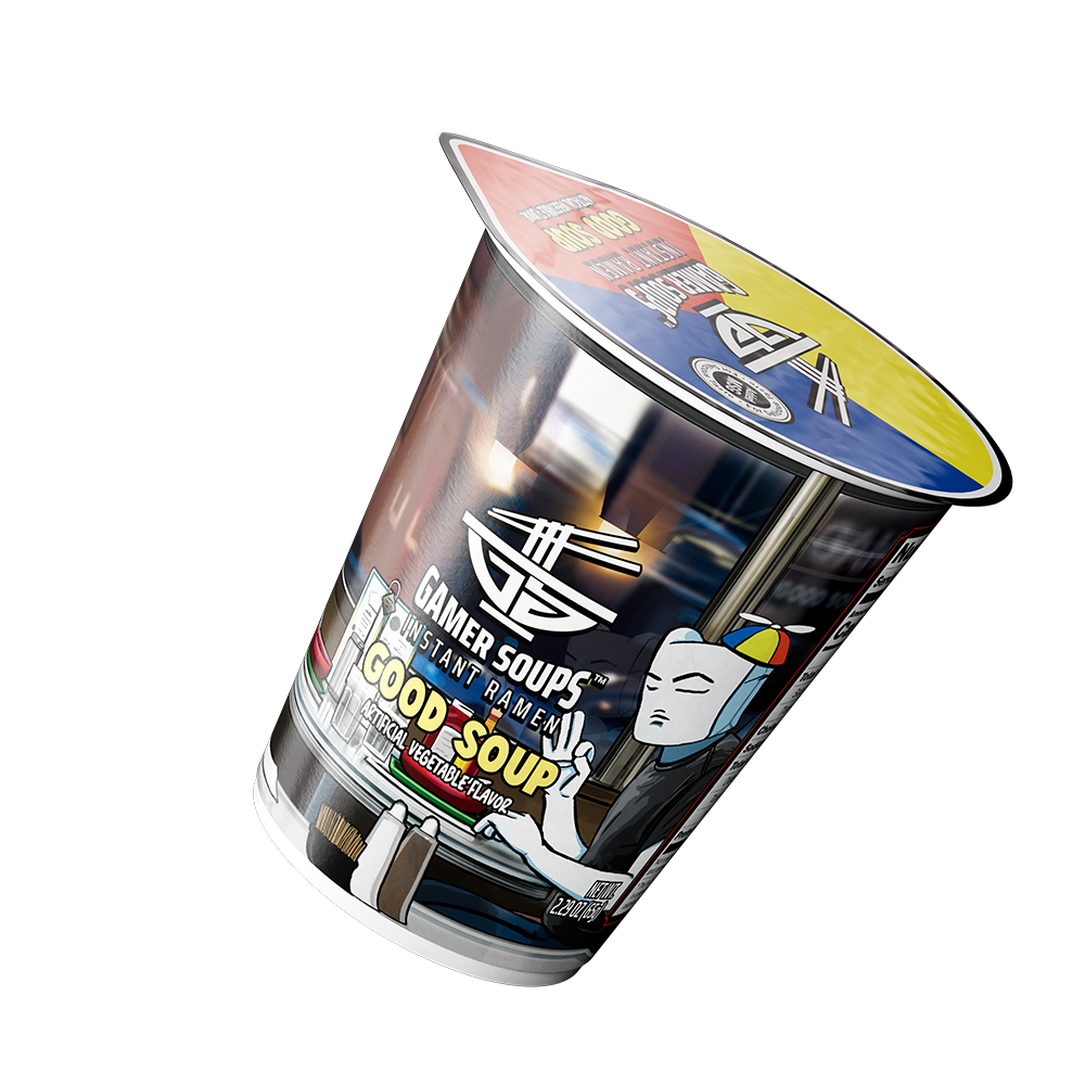 Gamer Soups Instant Noodles - Good Soup (Single Cup) - Gamer Supps