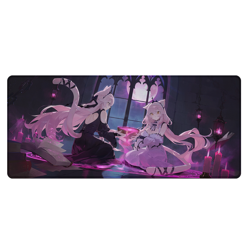 ゆきnyan Nyanners: Two maidens one chalice Mousepad - Gamer Supps