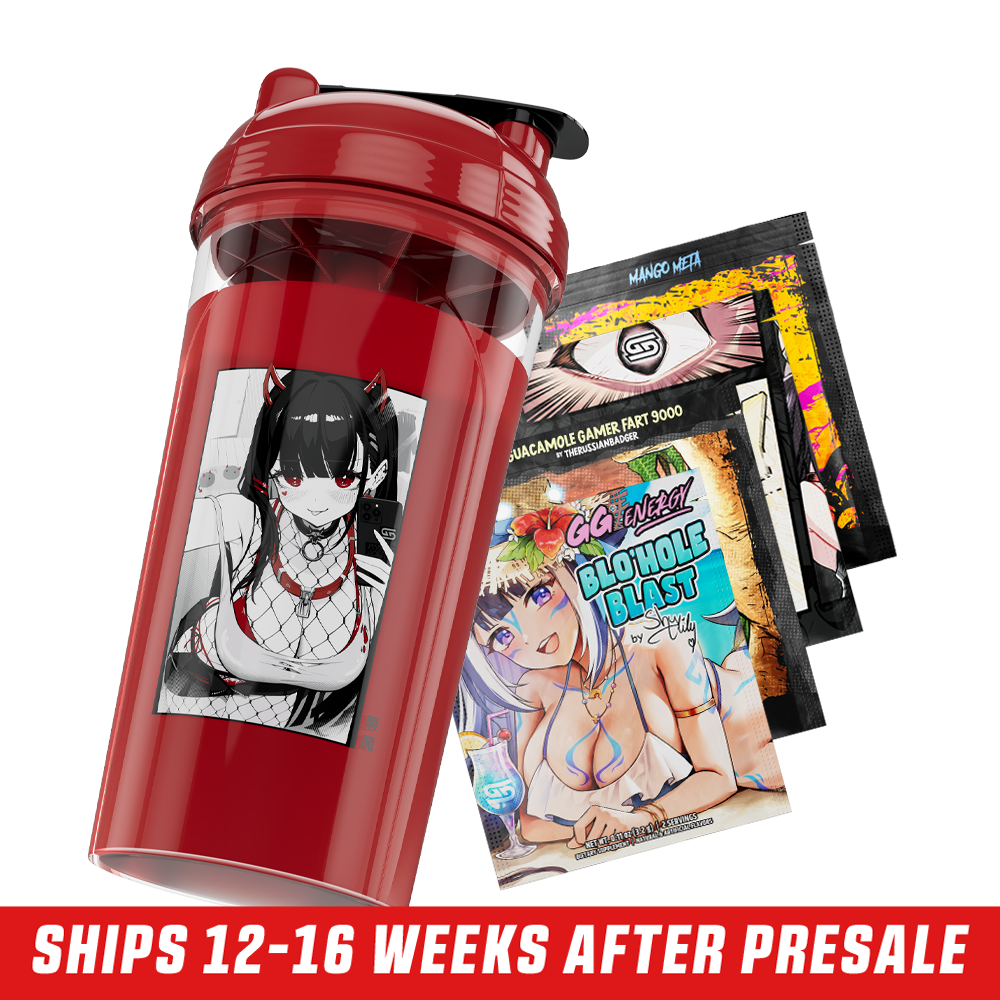 GamerSupps Waifu Cup hot Shaker S3.4 Nya Cat Girl 24oz