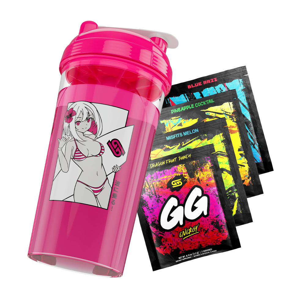 Gamer Supps Waifu Cup S3.2 Surfer Limited Edition Shaker GG LE w/ Sticker  New!