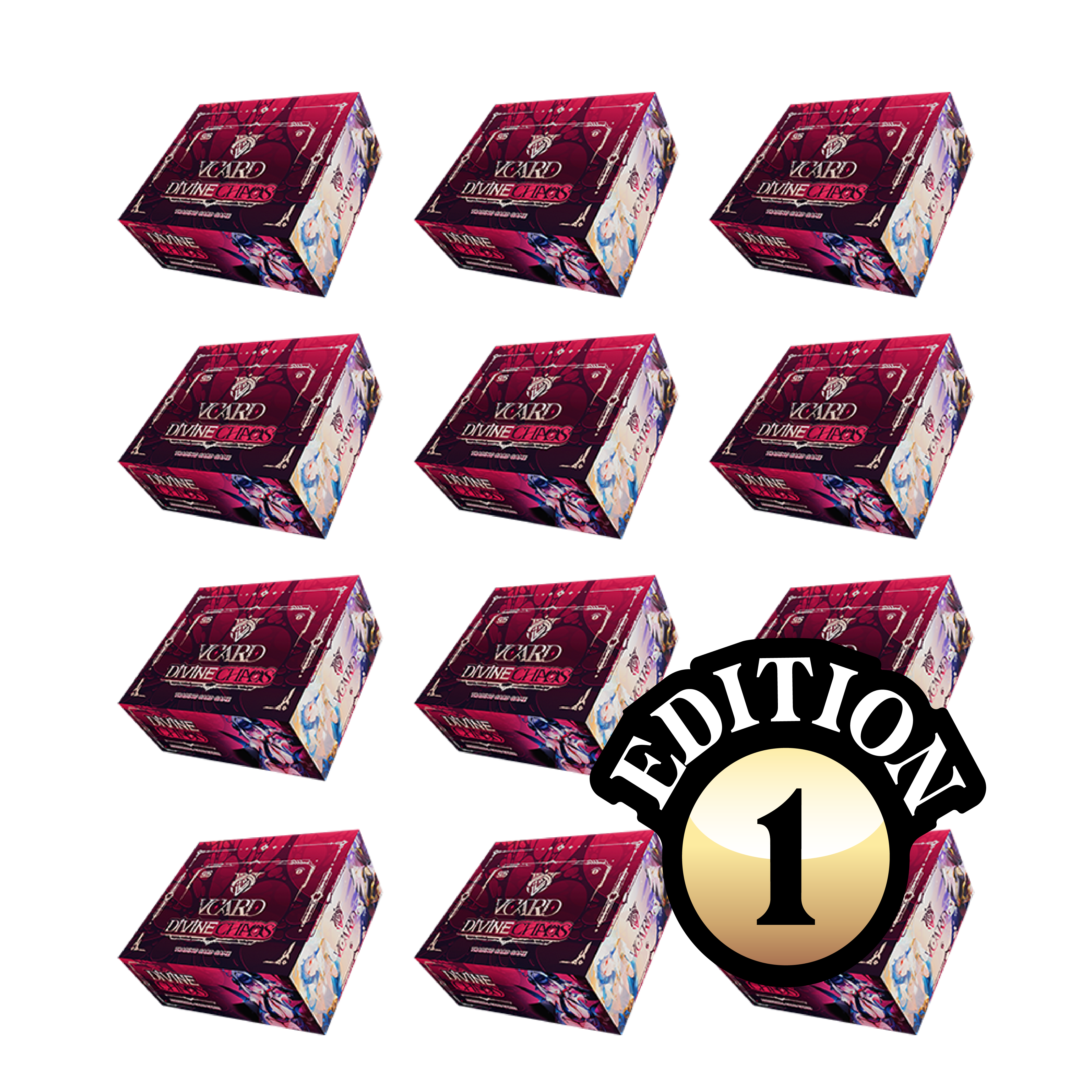 VCard Set 3: Divine Chaos | First Edition Master Case | 12 Boxes ...