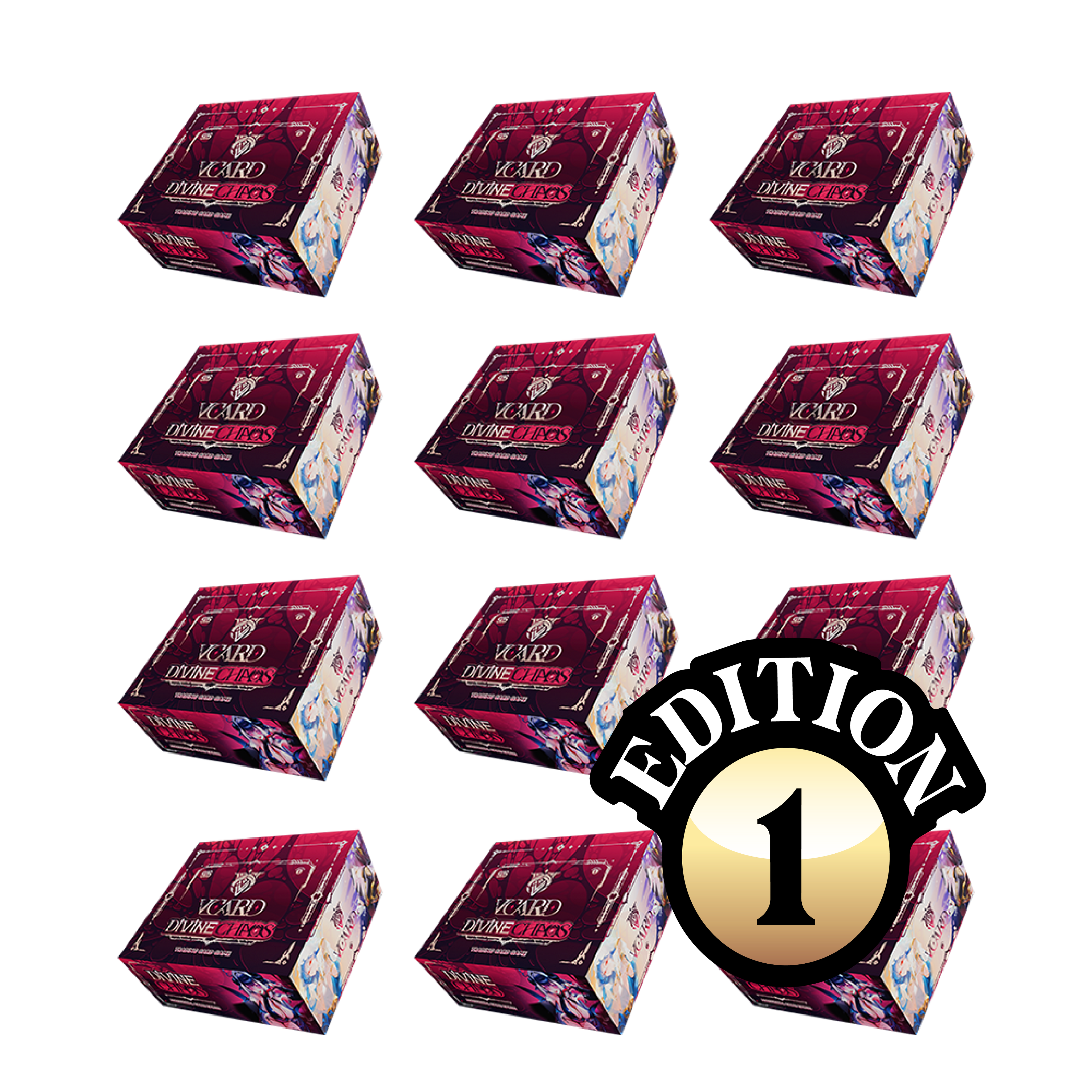 VCard Set 3: Divine Chaos First Edition Booster Box Master Case