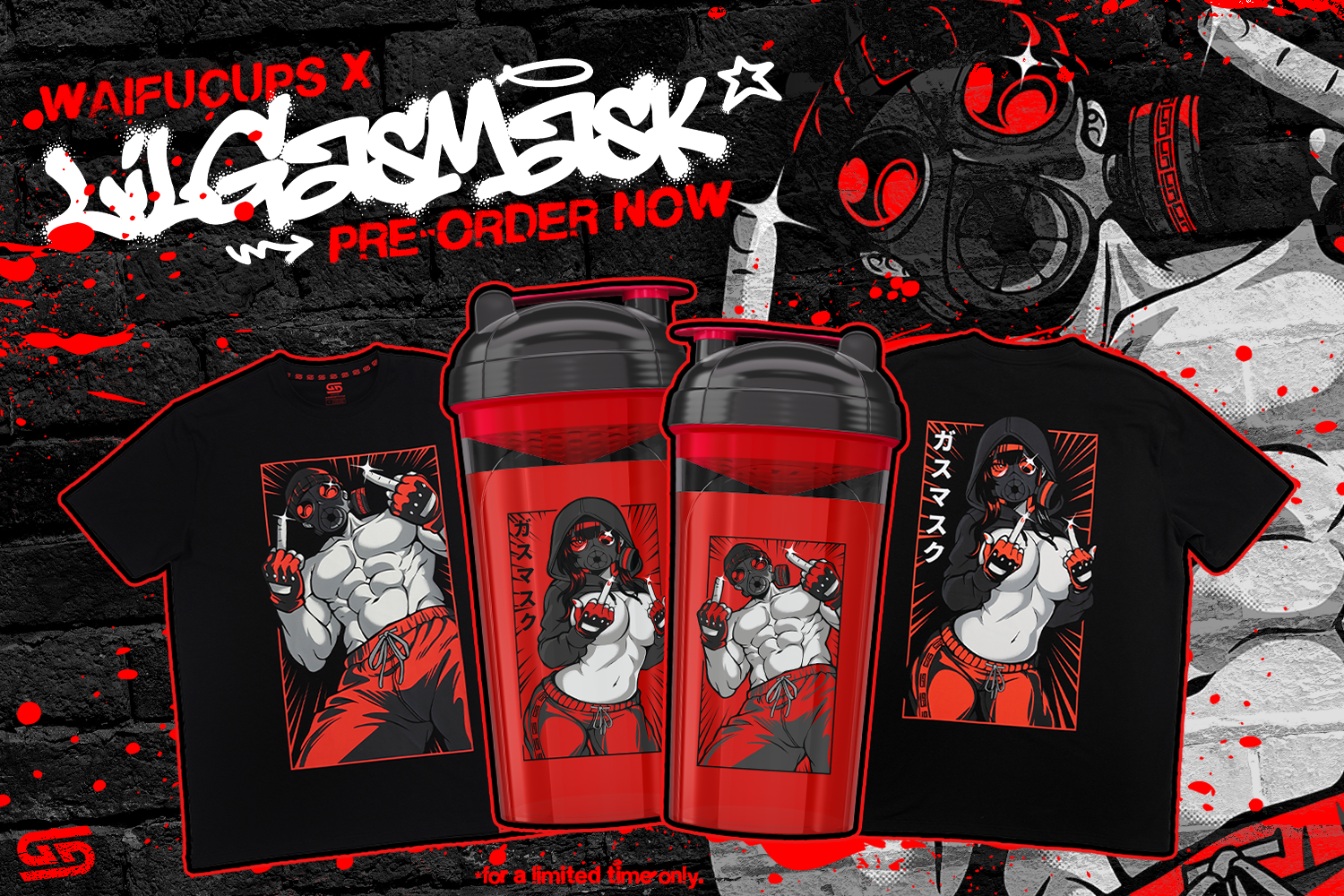 Waifu Cups x LilGasMask - Gamer Supps