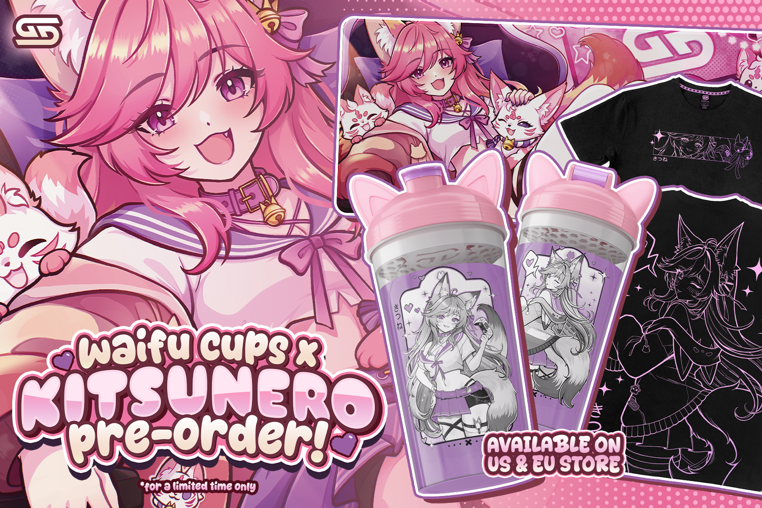 Waifu Cups x Kitsunero - Gamer Supps