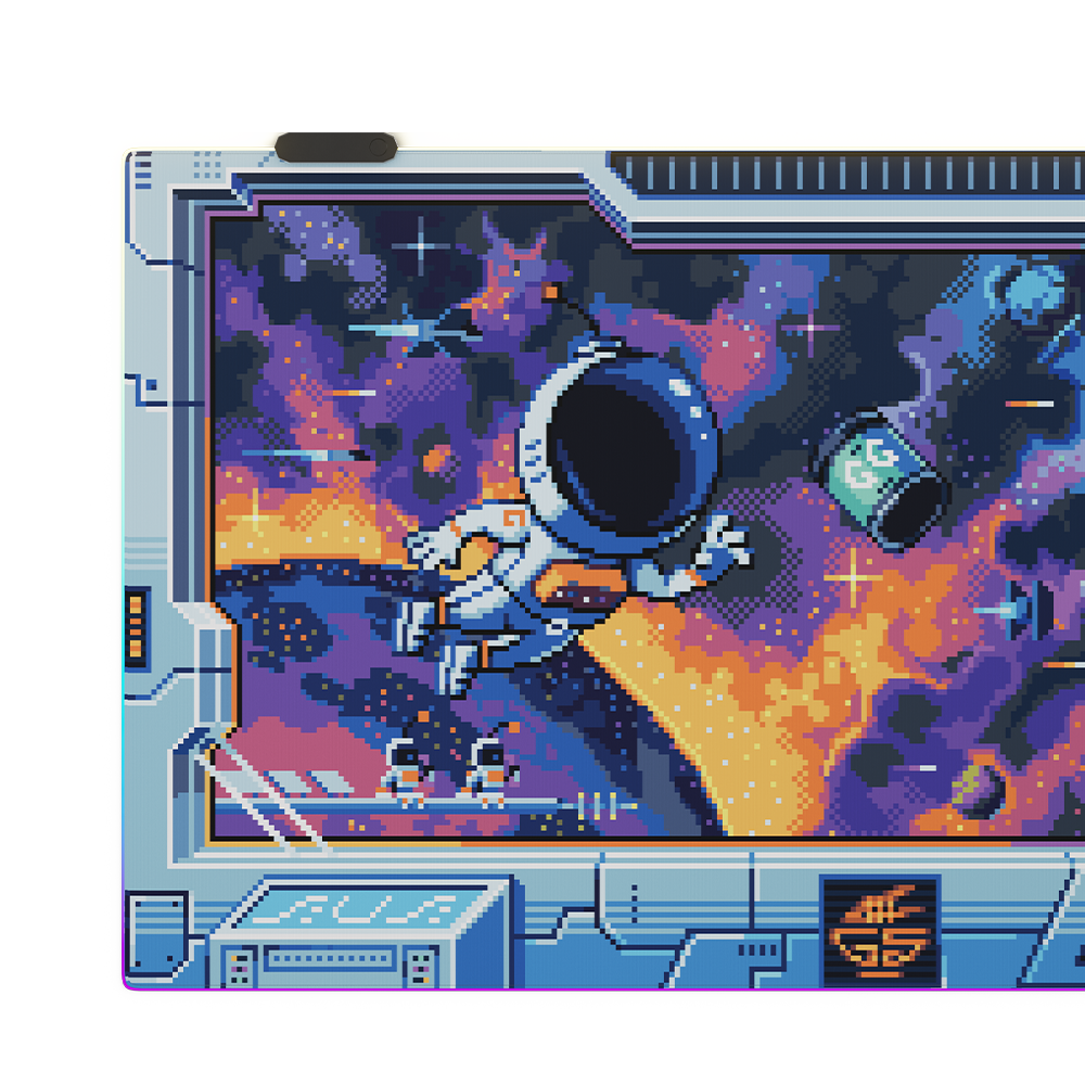 PIXEL CUPS : Astro Lounge RGB Mousepad