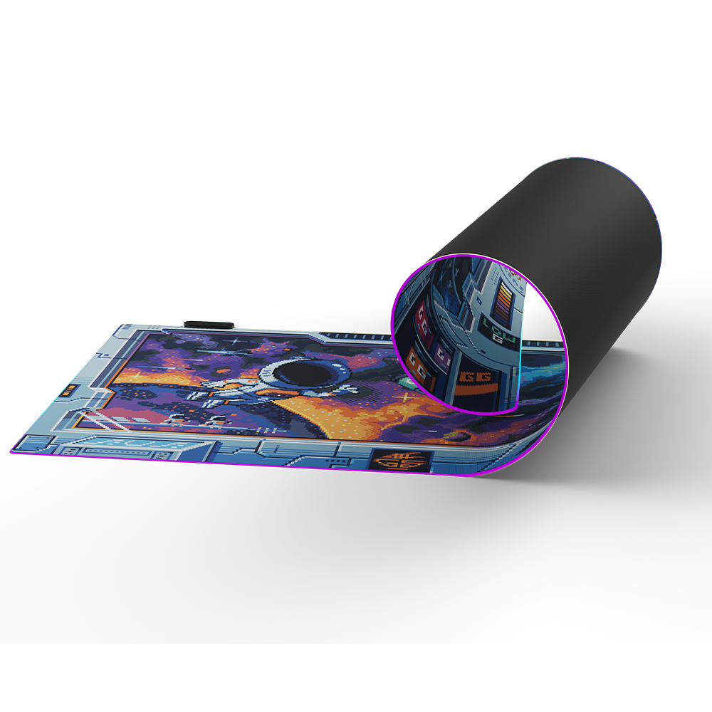 PIXEL CUPS : Astro Lounge RGB Mousepad