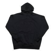 Black Embossed Hoodie