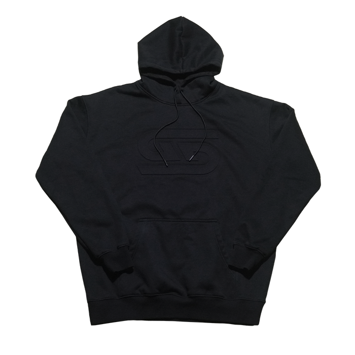 Black Embossed Hoodie - Gamer Supps