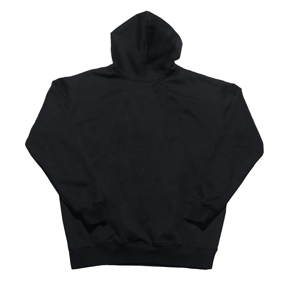 Black Embossed Hoodie