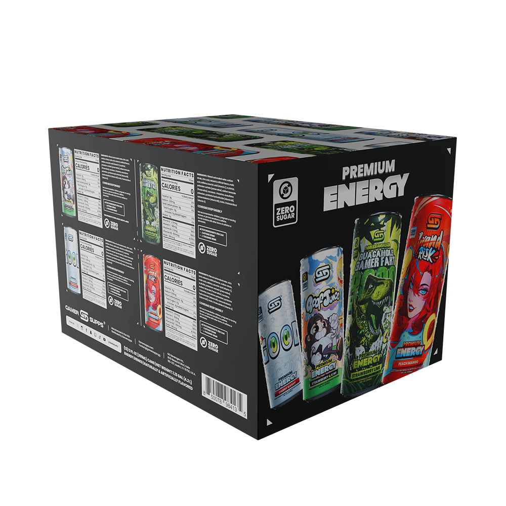 GG® Sugar Free Premium Energy - Variety Pack (12 Cans)