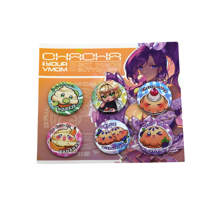 ChaChaYourVmom: Button Pin Set