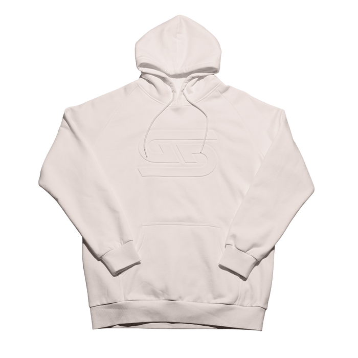 Cream Embossed Hoodie - Gamer Supps