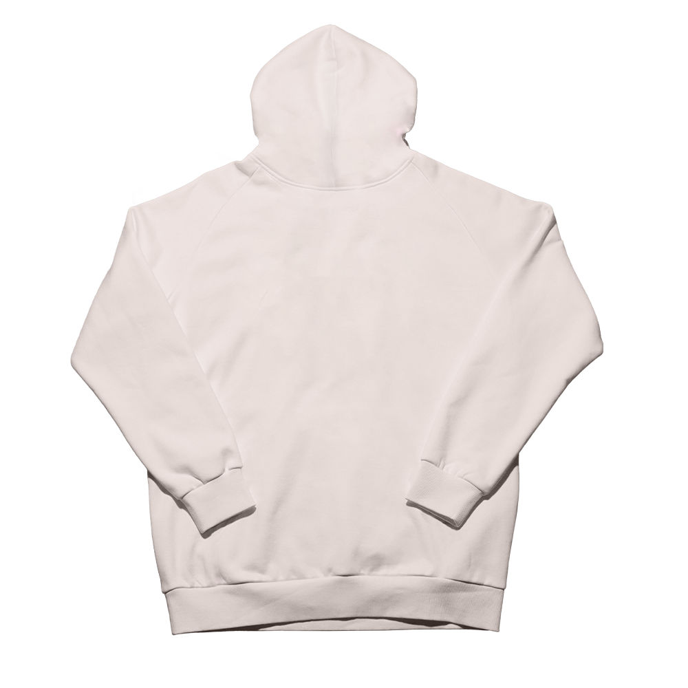 Cream Embossed Hoodie