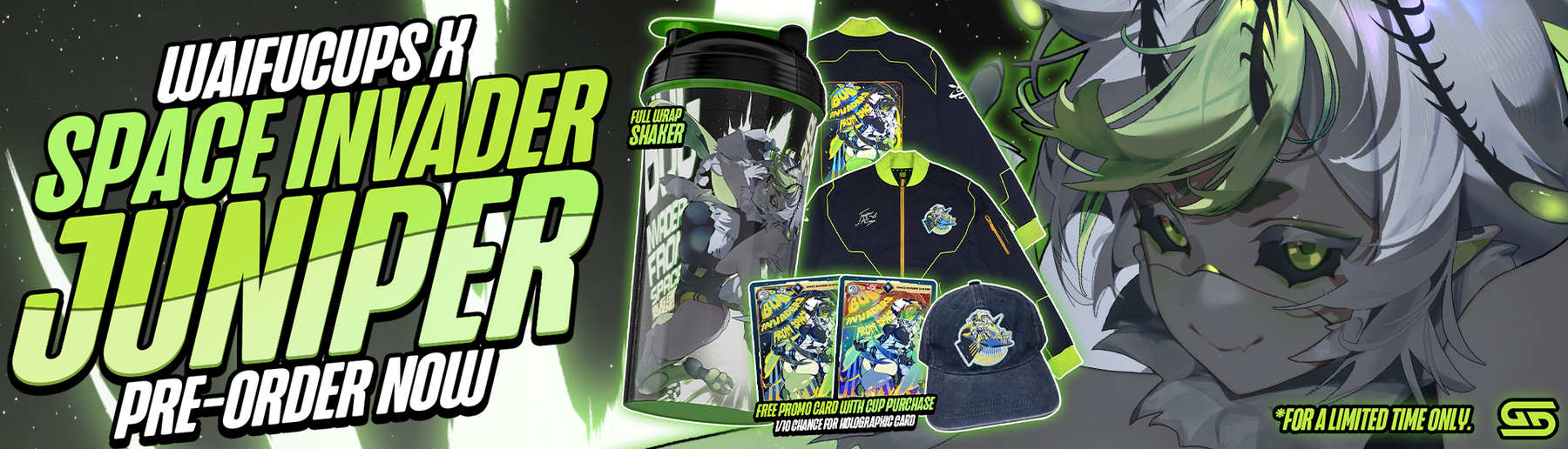 Waifu Cups x Space Invader Juniper - Gamer Supps