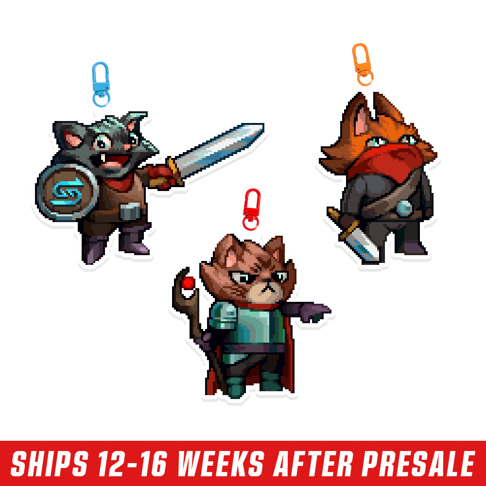 PIXEL CUPS x Emongg: Acrylic Keychain Set