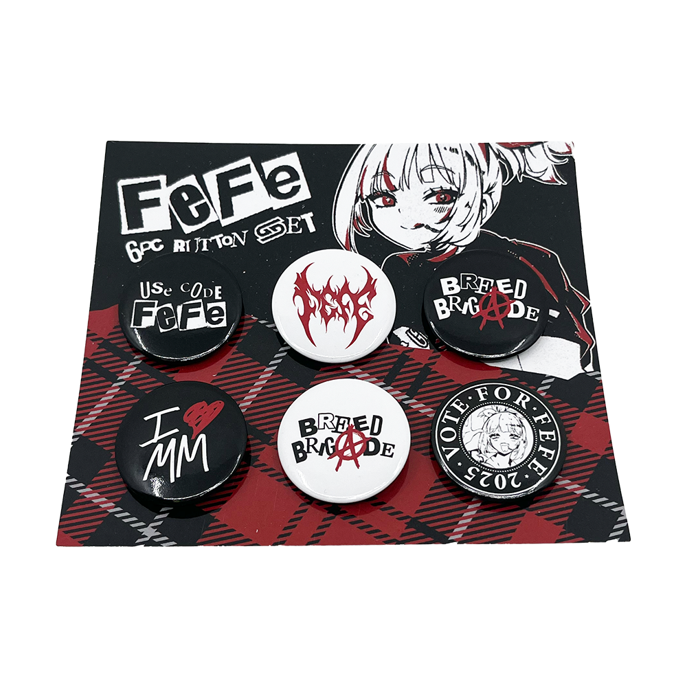 FeFe Button Pin Set - Gamer Supps