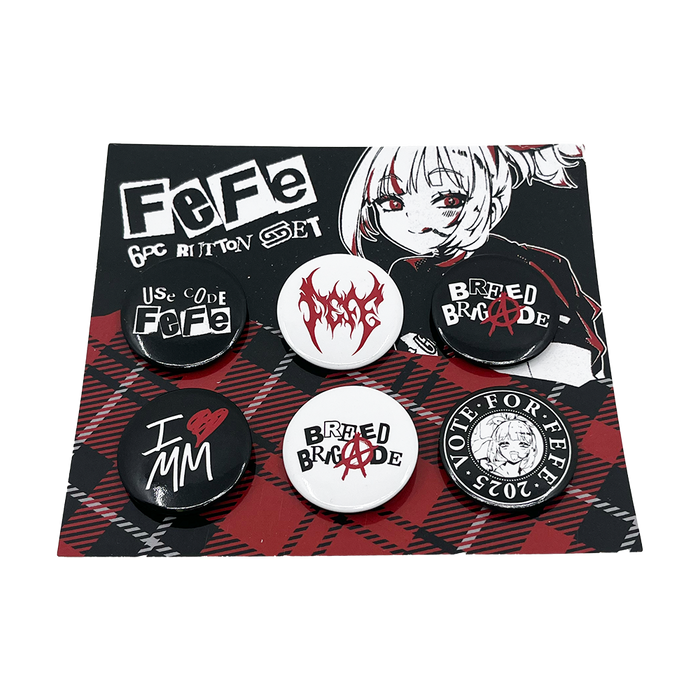 FeFe Button Pin Set - Gamer Supps
