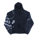 Holy Sheet: BOO! Distressed Zip-Up Hoodie