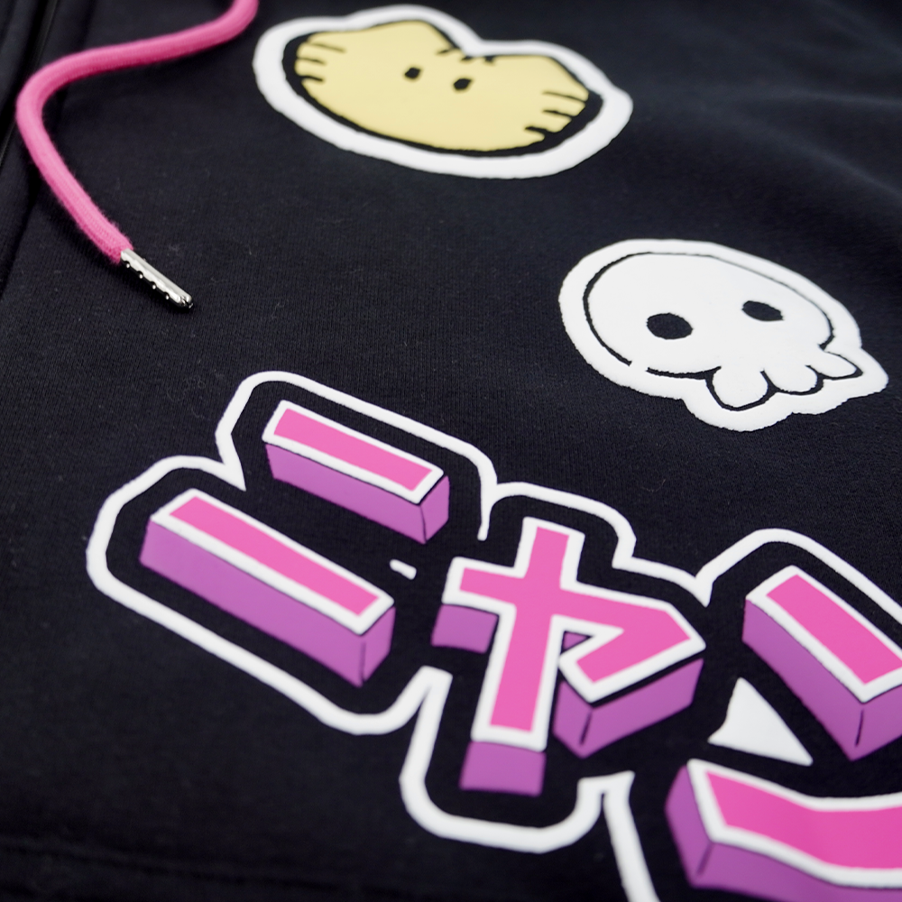 Nyan Service: Cat Ear Zip Hoodie - Gamer Supps Nyan Service: Cat Ear Zip Hoodie - Gamer Supps