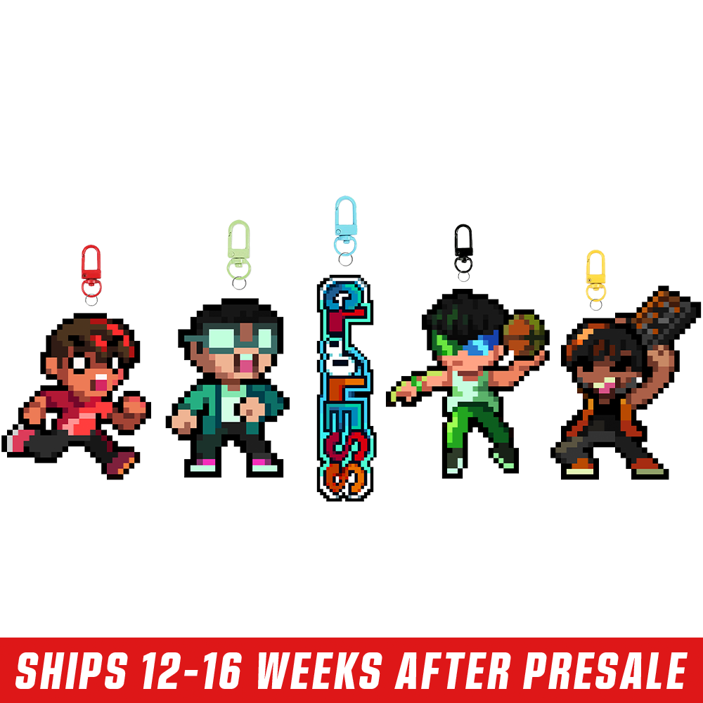 PIXEL CUPS x Clooless: Acrylic Keychain Set