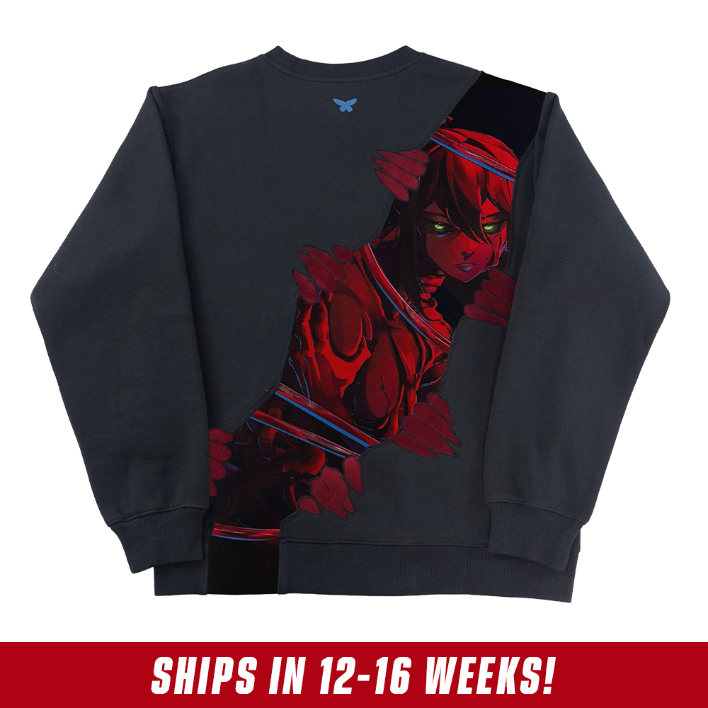 Layna Lazar: Crimson Bloom Crewneck