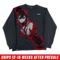 Layna Lazar: Crimson Bloom Crewneck