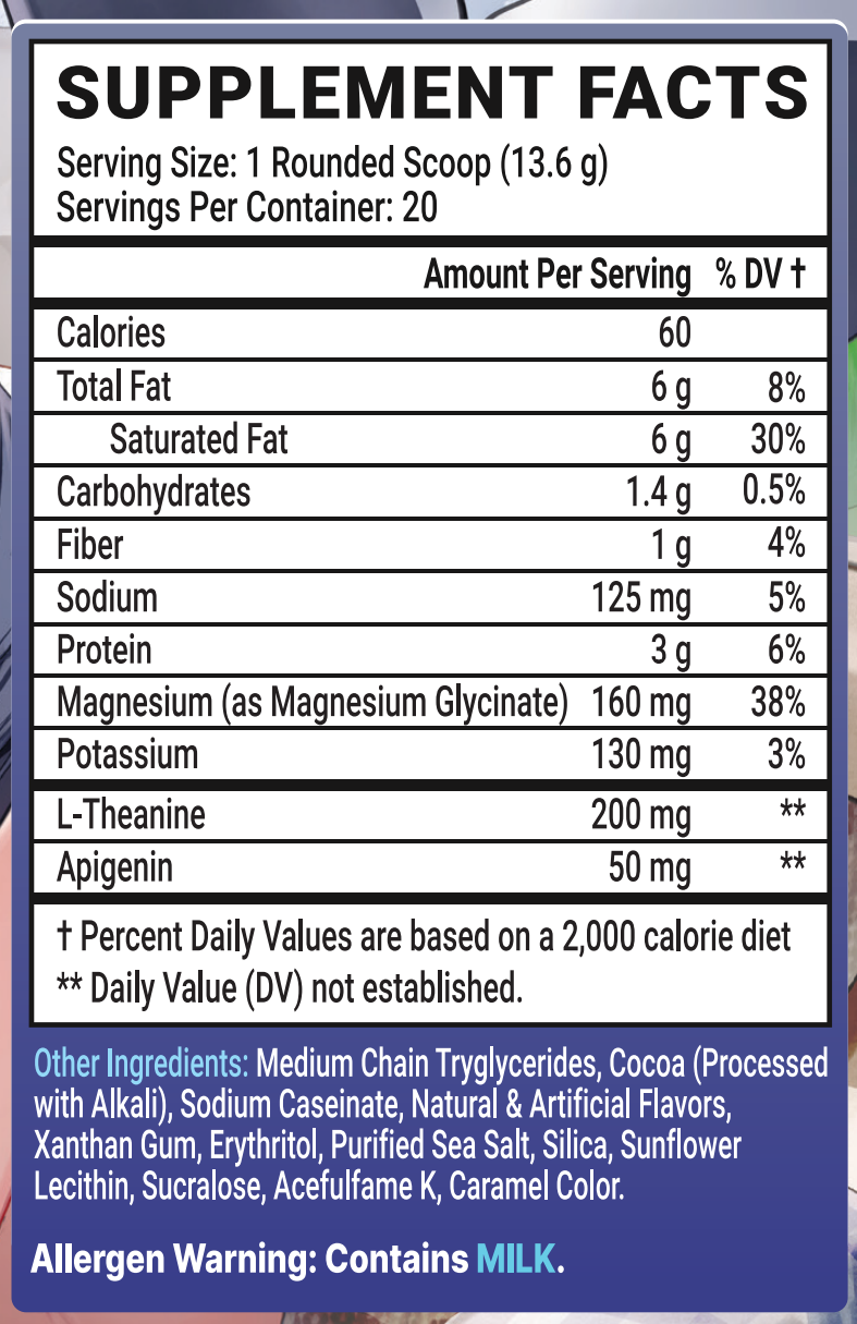 AFK: Lily's Lullaby - 20 Servings Nutrition Chart