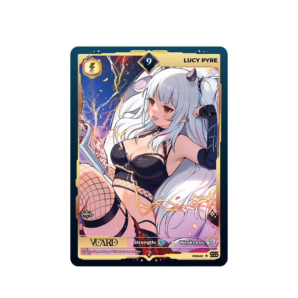 Waifu Cups x Lucy Pyre: VCard Promo Card (Info)