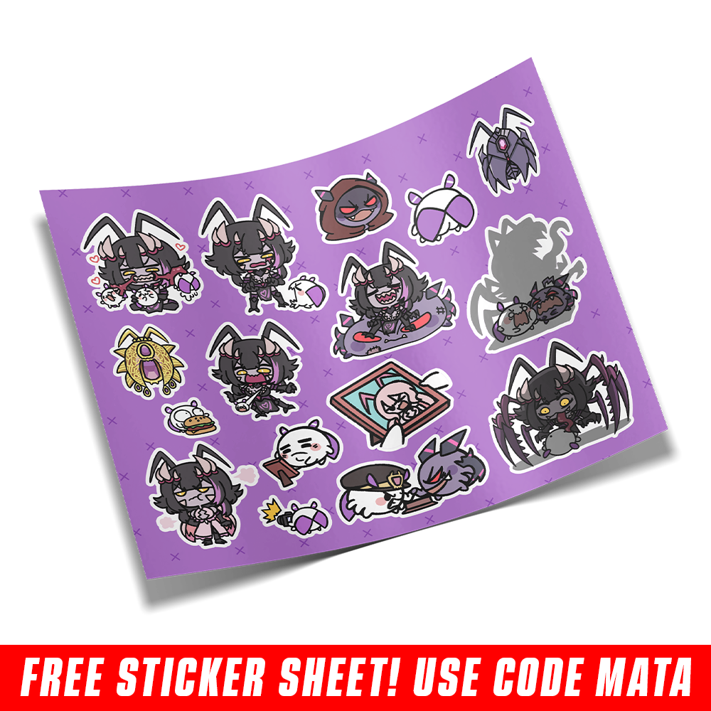 Matara Kan: Evil Mata Sticker Sheet (Info)