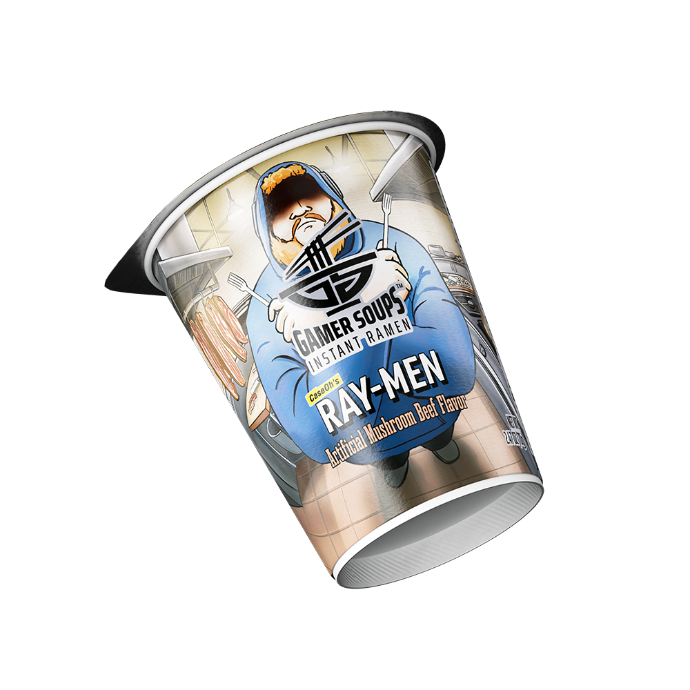 Gamer Soups Instant Noodles - CaseOh's Ray-Men (Single Cup)
