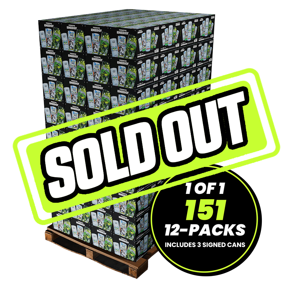 1 of 1 Mega Pallet (Includes 3 Signed Cans)