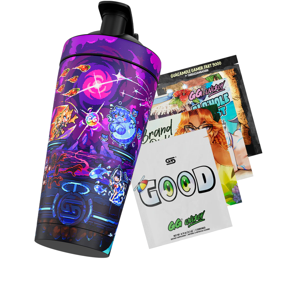 PIXEL CUPS: Smash Me Bro Metal Shaker - Gamer Supps