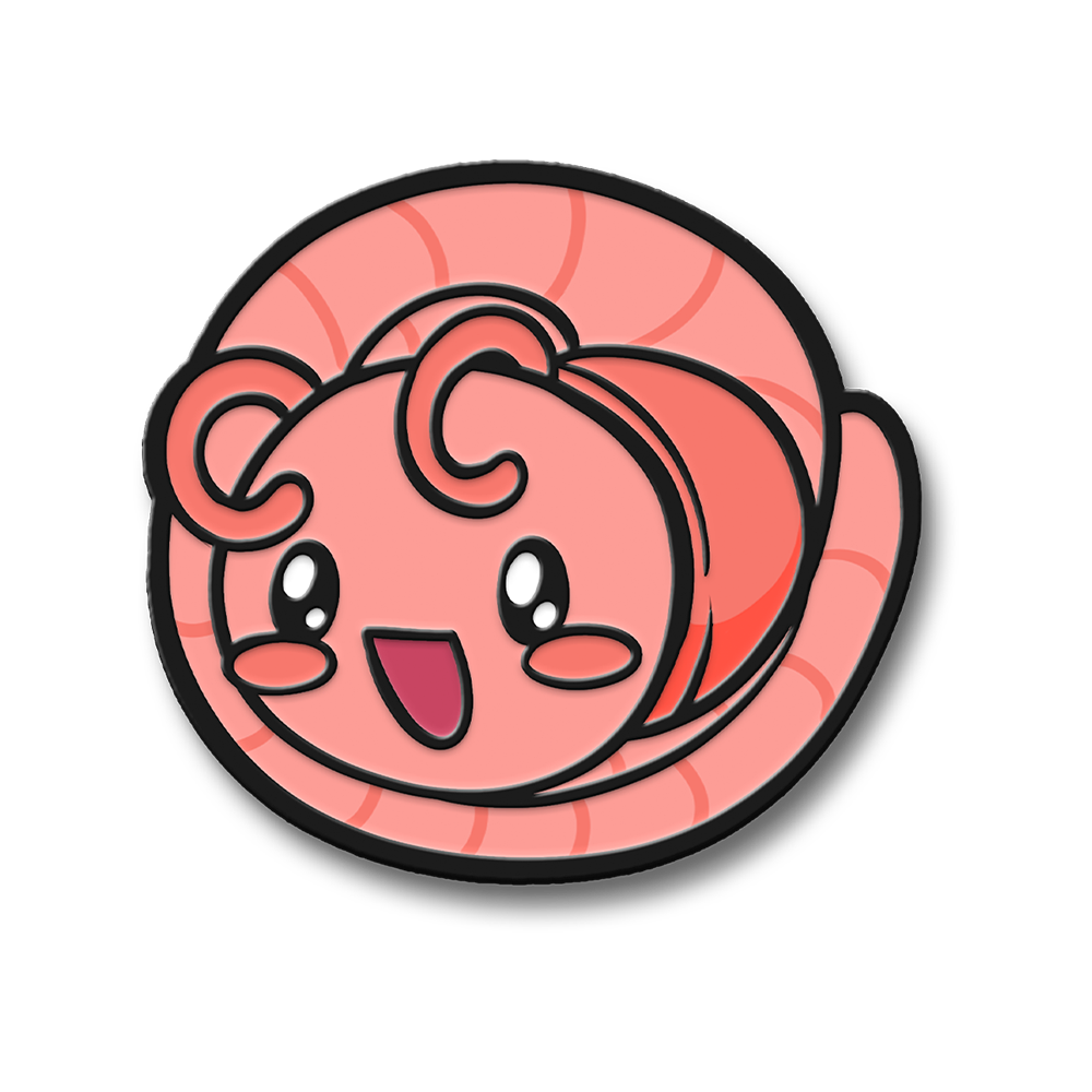 Shylily: Wormlily Shrimpy Enamel Pin (Info)