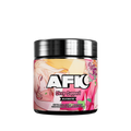 Black container with pink and berry-themed label showing supplement facts and usage directions for 40 servings.