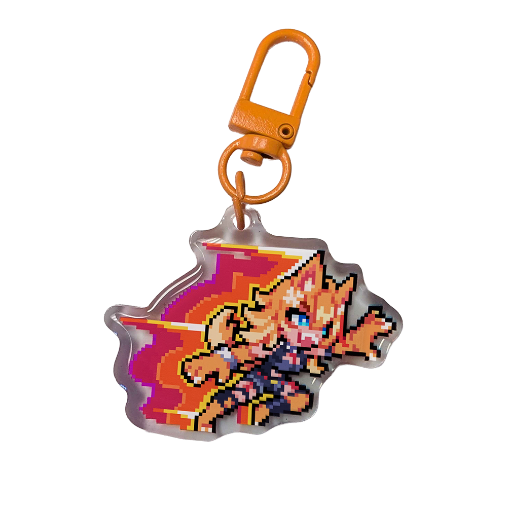 PIXEL CUPS: Smash Me Bro - Buffpup Keychain - Gamer Supps