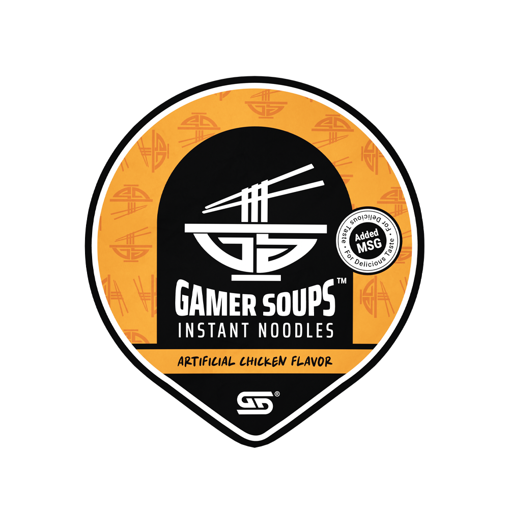 Gamer Soups Instant Noodles - Chicken (Single Cup) - Gamer Supps