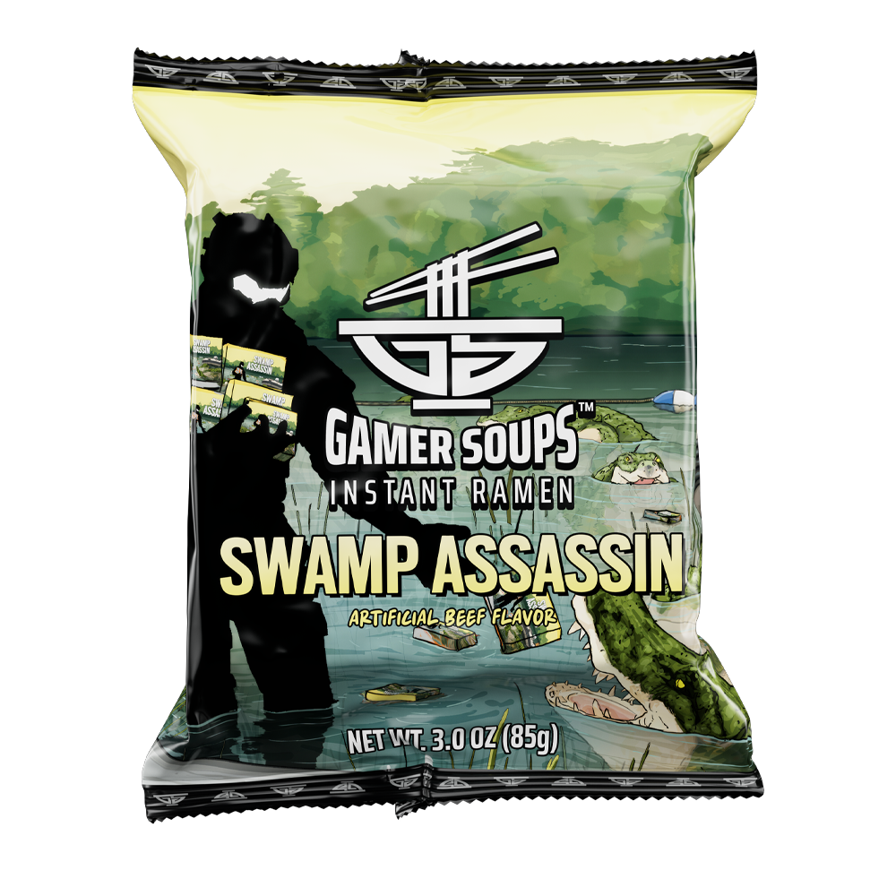 Gamer Soups Instant Noodles- Swamp Assassin Bricks (5 Pack)