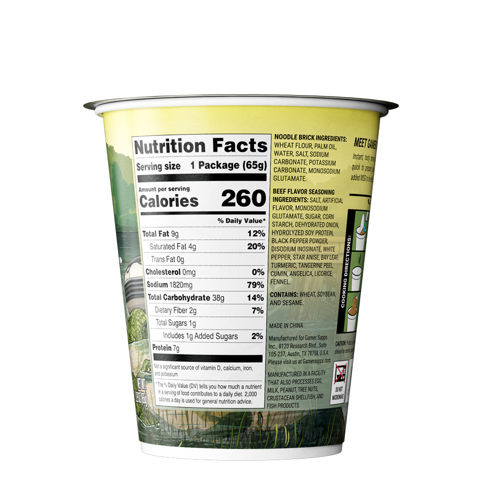 Gamer Soups Instant Noodles - Creator Variety Pack (12 Cup Box) - Gamer Supps