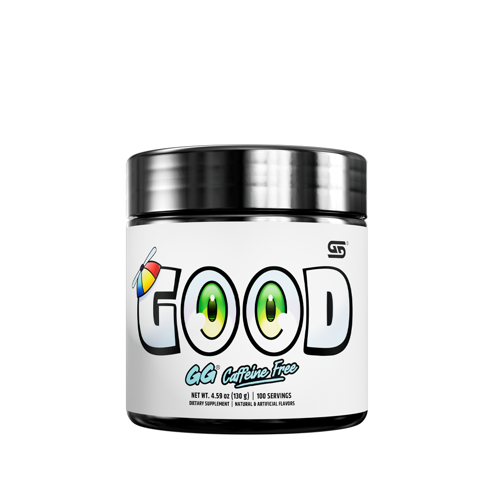 front of GOOD 100 Serving Caffeine Free Tub