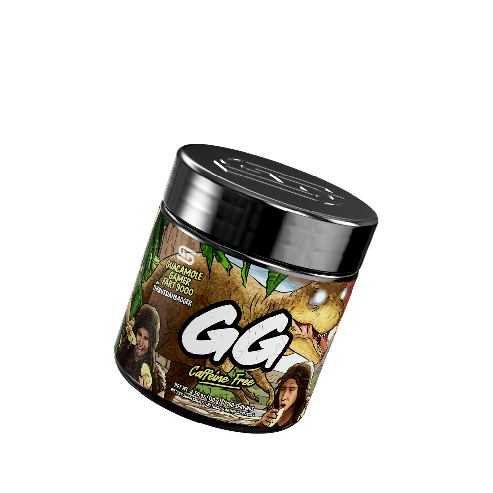 Gamer Supps, GG Energy Guacamole Gamer Fart 9000 (100 Servings) - Keto  Friendly Energy and Nootropic, Sugar Free Caffeine + Vitamins - Powder  Energy