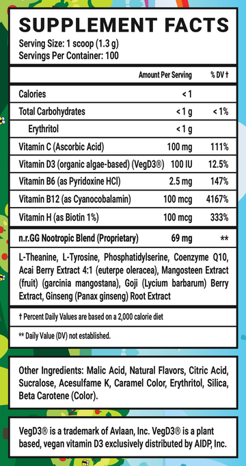 Happy Juice GG Caffeine Free - 100 Servings